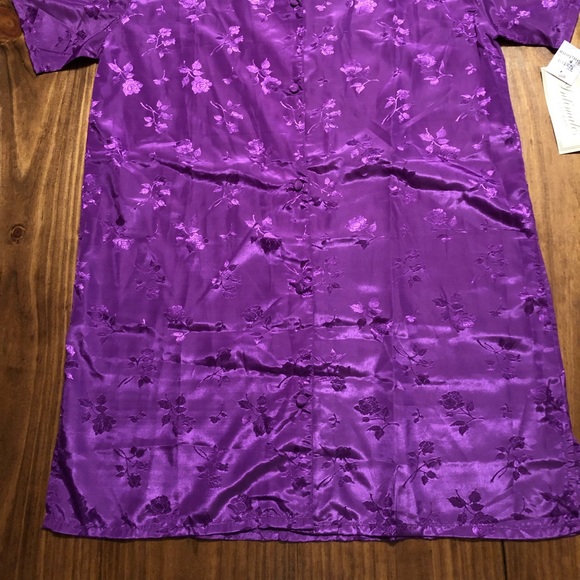 New Embroidered Satin Nightshirt - Picture 2 of 5